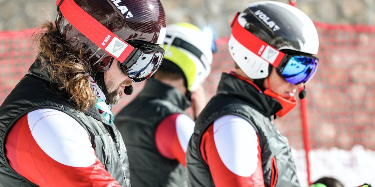 PARALYMPICS – Winter Paralympics Beijing 2022 YANQING,CHINA,27.FEB.22 - PARALYMPICS - Paralympic Winter Games Beijing 2022, preview. Image shows Michael Scharnagl and Florian Erharter (AUT). Photo: GEPA pictures/ Patrick Steiner