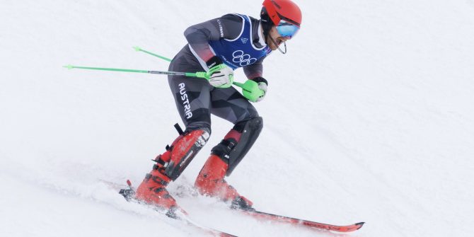 BORMIO,ITALY,16.FEB.26 - OLYMPICS, ALPINE SKIING - Winter Olympic Games Milano Cortina 2026, slalom, men. Image shows Fabio Gstrein (AUT). Photo: GEPA pictures/ Harald Steiner