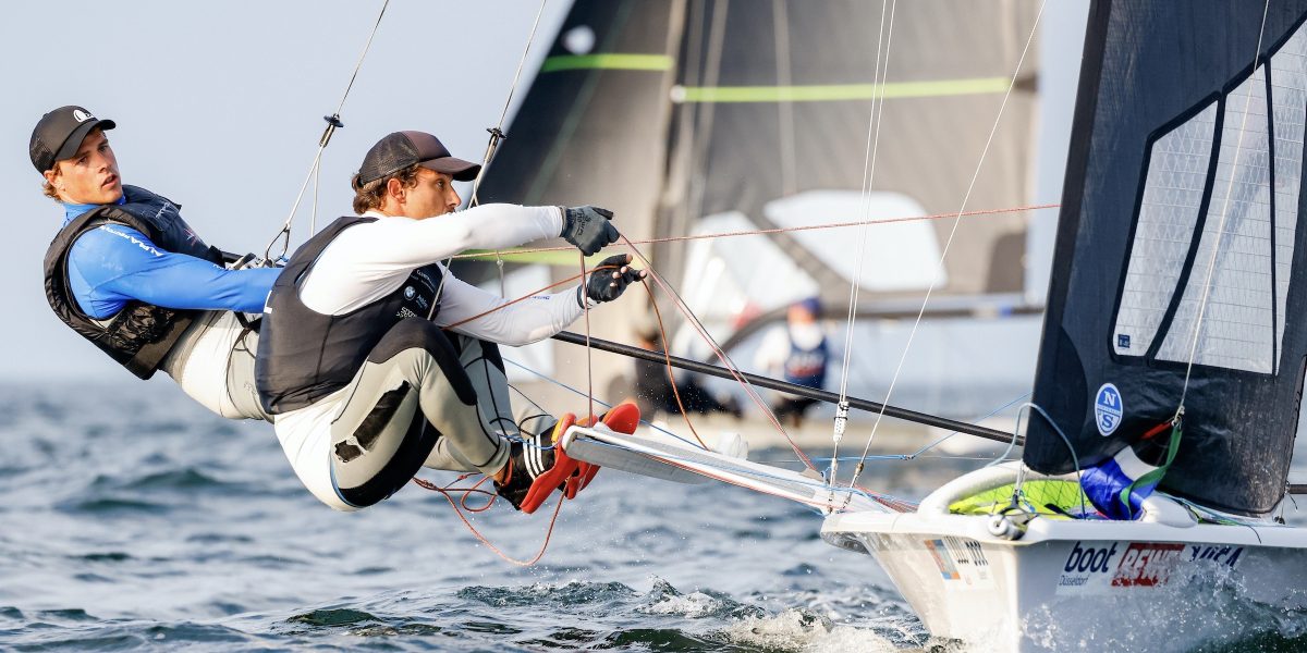 Kieler Woche 17. – 25.06.2023 , Kieler Woche 17. - 25.06.2023, 49er, AUT 8, Benjamin BILDSTEIN, David HUSSL, YC BREGENZ