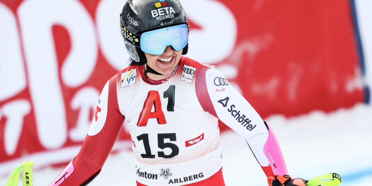 ALPINE SKIING – FIS WC Sankt Anton SANKT ANTON,AUSTRIA,12.JAN.25 - ALPINE SKIING - FIS World Cup, Super G, ladies. Image shows Stephanie Venier (AUT). Photo: GEPA pictures/ Patrick Steiner