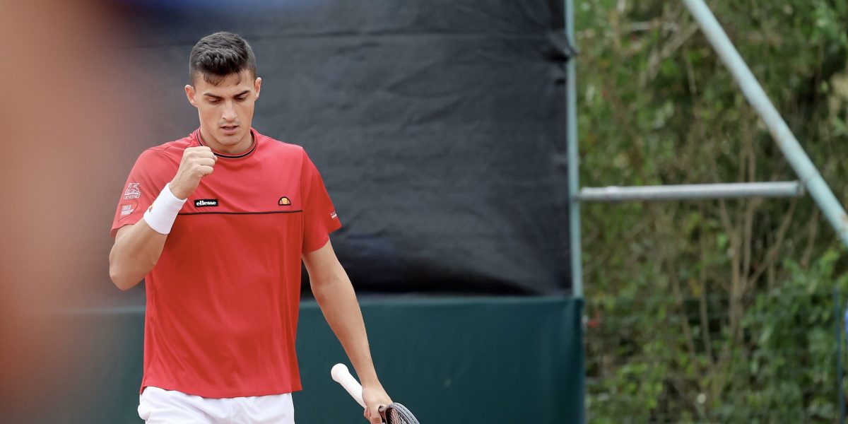 TENNIS – Davis Cup, AUT vs TUR BAD WALTERSDORF,AUSTRIA,15.SEP.24 - TENNIS - ITF Davis Cup, World Group I, play off, Austria vs Turkey. Image shows Alexander Erler (AUT). Photo: GEPA pictures/ Hans Oberlaender