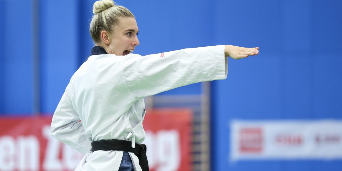 VARIOUS SPORTS – Sport Austria Finals 2023 GRAZ,AUSTRIA,11.JUN.23 - VARIOUS SPORTS, TAEKWONDO - Sport Austria Finals, Poomsae, ladies, men. Image shows Anna Schneeberger (AUT). Photo: GEPA pictures/ Armin Rauthner