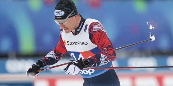 TRONDHEIM,NORWAY,05.MAR.25 - NORDIC SKIING, CROSS COUNTRY SKIING - FIS Nordic World Ski Championships, team sprint classic, men. Image shows Benjamin Moser (AUT). Photo: GEPA pictures/ Harald Steiner