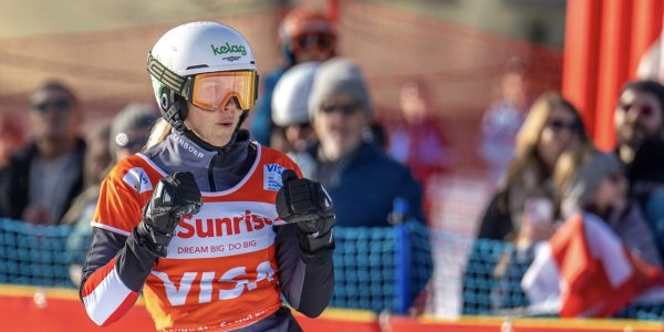 SNOWBOARD – FIS WC Davos DAVOS,SWITZERLAND,20.DEC.25 - SNOWBOARD - FIS World Cup, parallel slalom, ladies, men. Image shows Sabine Payer (AUT). Photo: GEPA pictures/ Wolfgang Kofler