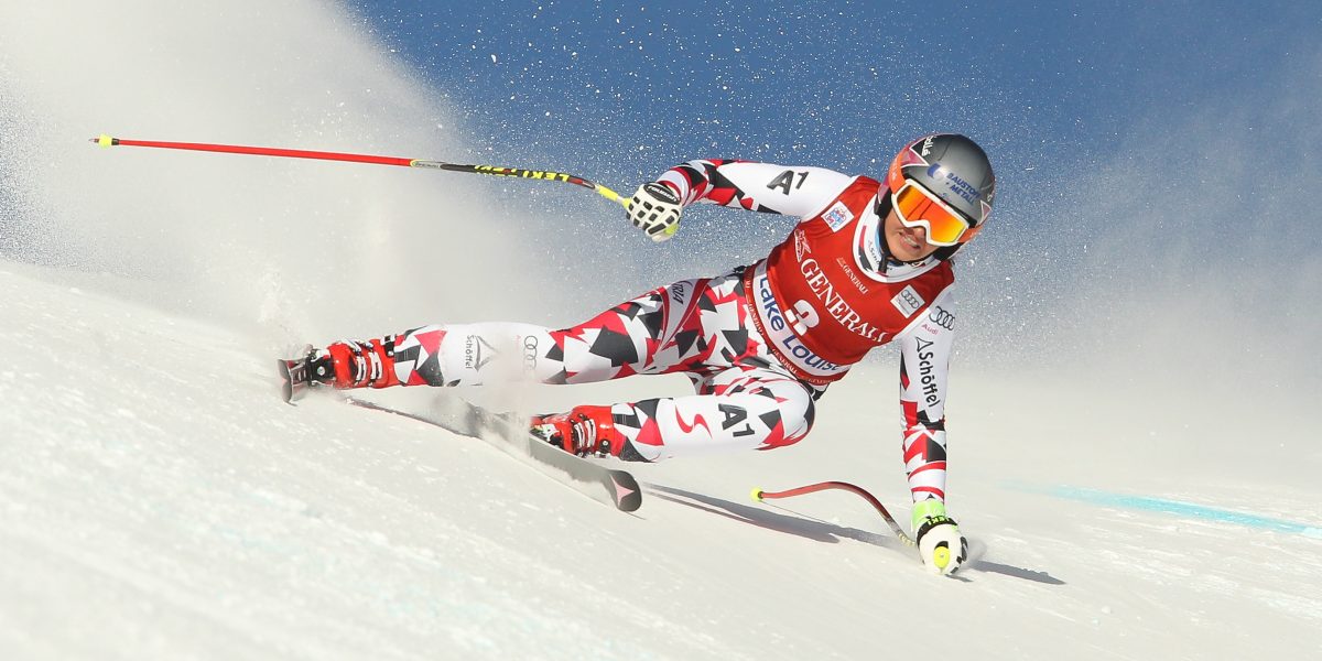 ALPINE SKIING – FIS WC Lake Louise LAKE LOUISE,CANADA,04.DEC.15 - ALPINE SKIING - FIS World Cup, downhill, ladies. Image shows Stephanie Venier (AUT). Photo: GEPA pictures/ Mario Kneisl