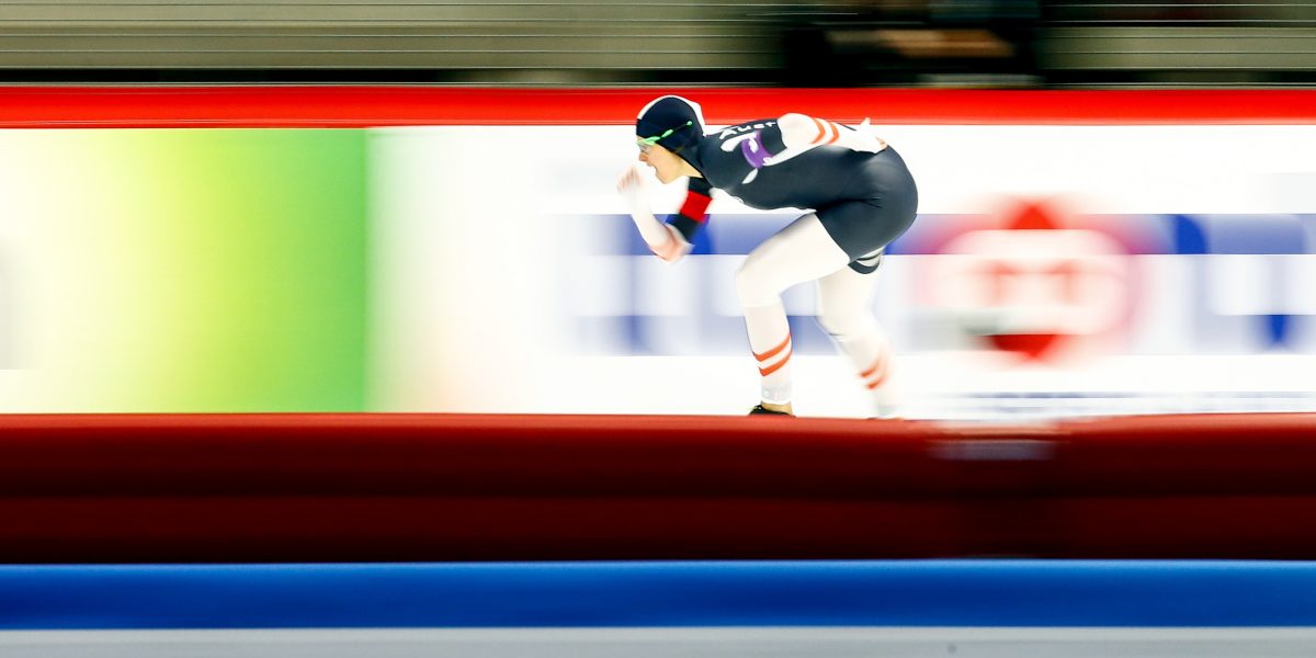 INZELL,GERMANY,05.DEC.15 - SPEED SKATING - ISU World Cup, 1000m Ladies. Image shows a feature with Vanessa Bittner (AUT). Photo: GEPA pictures/ Felix Roittner