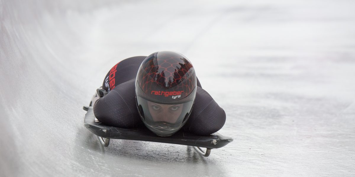 SKELETON – IBSF World Cup St.Moritz SANKT MORITZ,SWITZERLAND,04.FEB.16 - SKELETON - IBSF World Cup, European Championship, women, training. Image shows Janine Flock (AUT). Photo: GEPA pictures/ EQ Images/ Giancarlo Cattaneo - ATTENTION - COPYRIGHT FOR AUSTRIAN CLIENTS ONLY