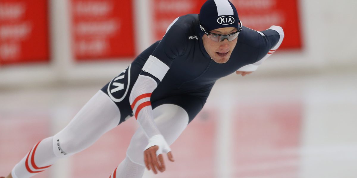 SPEED SKATING – Austrian Championships Sprint 2016 INZELL,GERMANY,17.OCT.15 - SPEED SKATING - Austrian Championships Sprint, 1500m, men. Image shows Linus Heidegger (AUT). Photo: GEPA pictures/ Mathias Mandl