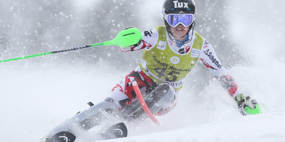 ALPINE SKIING – FIS WC Soldeu SOLDEU,ANDORRA,28.FEB.16 - ALPINE SKIING - FIS World Cup, Alpine combined, Super G, ladies. Image shows Stephanie Brunner (AUT). Photo: GEPA pictures/ Wolfgang Grebien