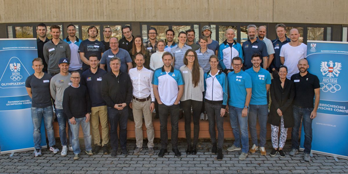 INNSBRUCK,AUSTRIA,28.FEB.19 - OLYMPICS - OEOC, Workshop Olympiazentren. Image shows participators. Photo: GEPA pictures/ Hans Osterauer