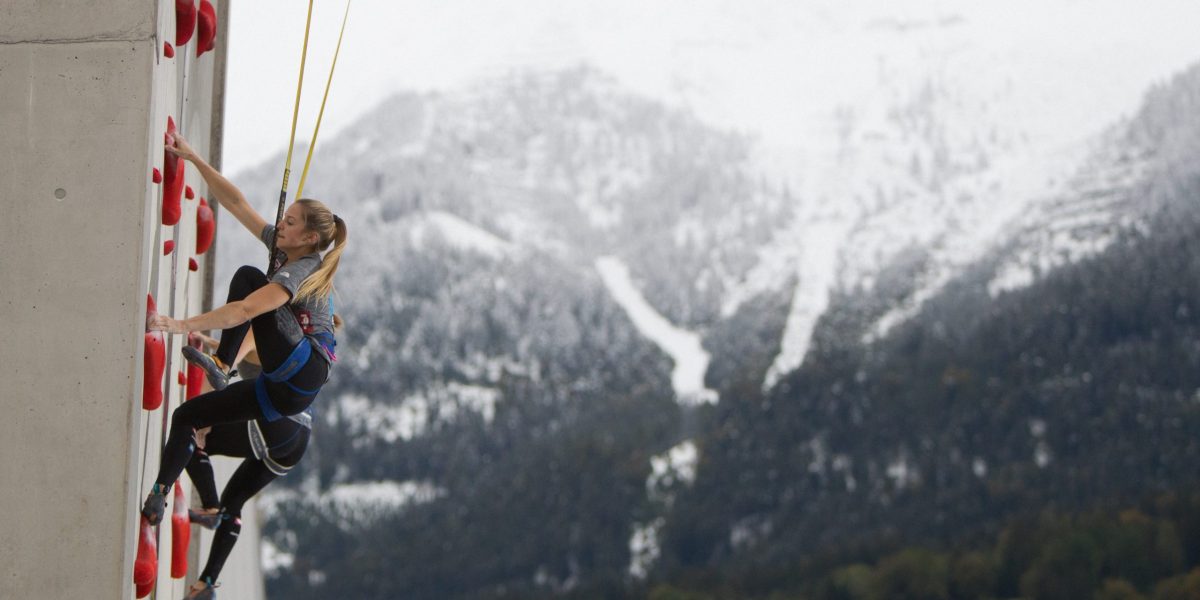 CLIMBING – Austria Climbing Summer Series 2020 INNSBRUCK,AUSTRIA,26.SEP.20 - CLIMBING - Austria Climbing Summer Series 2020, Austria Championships, Olympic Combined. Image shows Jessica Pilz (AUT). Photo: GEPA pictures/ KVOE/ Moritz Liebhaber