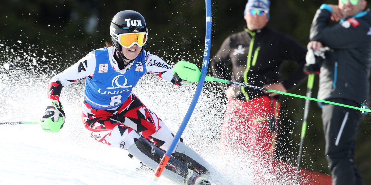 DIENTEN,AUSTRIA,31.MAR.16 - ALPINE SKIING - Austrian Championships, slalom, ladies. Image shows Stephanie Brunner (AUT). Photo: GEPA pictures/ Mathias Mandl