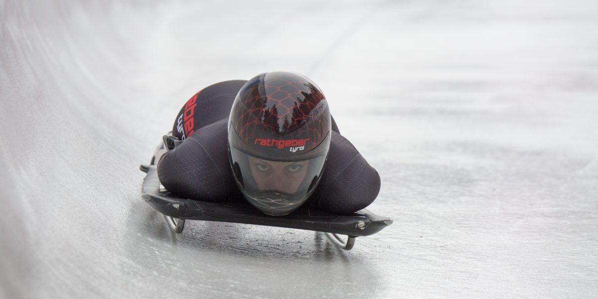 SKELETON – IBSF World Cup St.Moritz SANKT MORITZ,SWITZERLAND,04.FEB.16 - SKELETON - IBSF World Cup, European Championship, women, training. Image shows Janine Flock (AUT). Photo: GEPA pictures/ EQ Images/ Giancarlo Cattaneo - ATTENTION - COPYRIGHT FOR AUSTRIAN CLIENTS ONLY