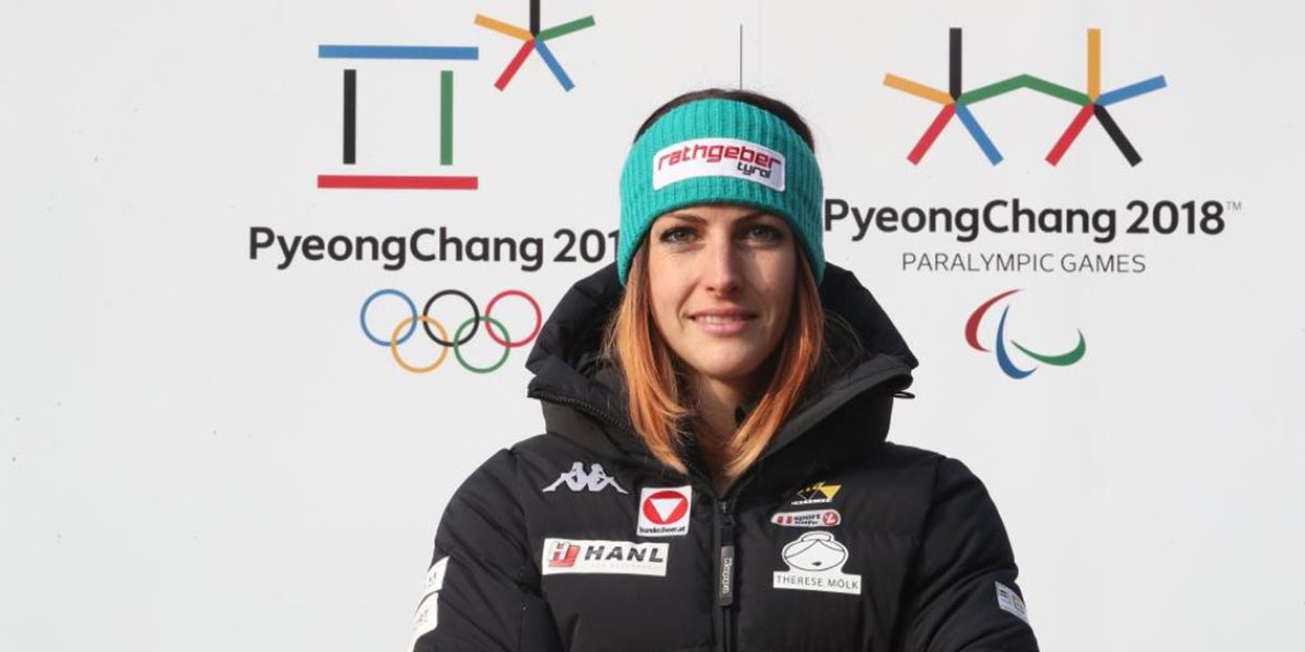 PYEONGCHANG,SOUTH KOREA,04.MAR.17 – SKELETON – Photo shooting wi PYEONGCHANG,SOUTH KOREA,04.MAR.17 - SKELETON - Photo shooting with Janine Flock. Image shows Janine Flock (AUT). Keywords: Olympic Winter Games, Pyeongchang 2018 preview, logo. Photo: GEPA pictures/ Andreas Pranter